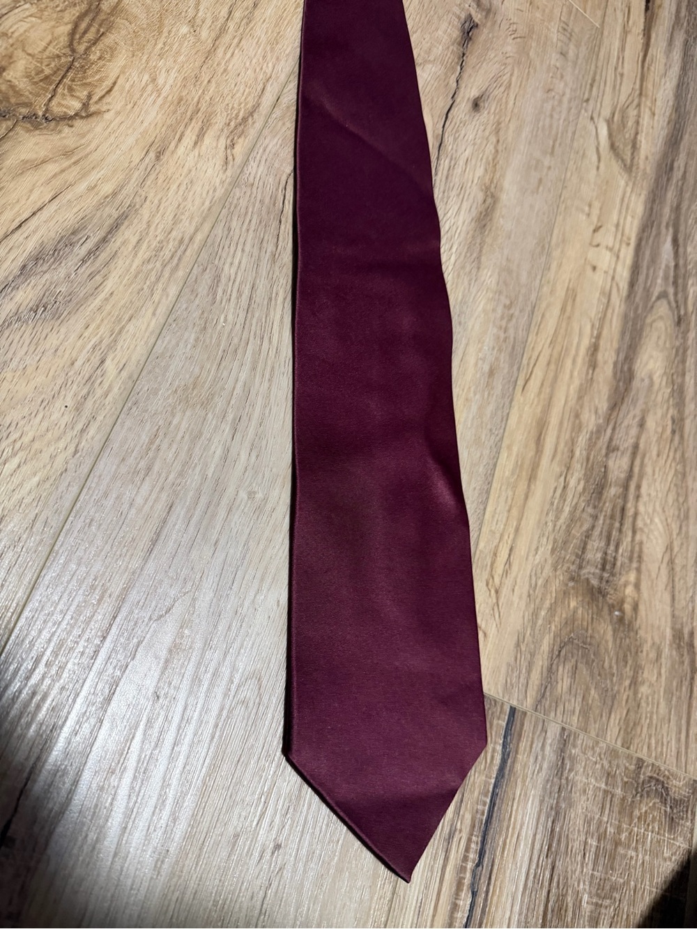 Men's Silk Burgundy Tie